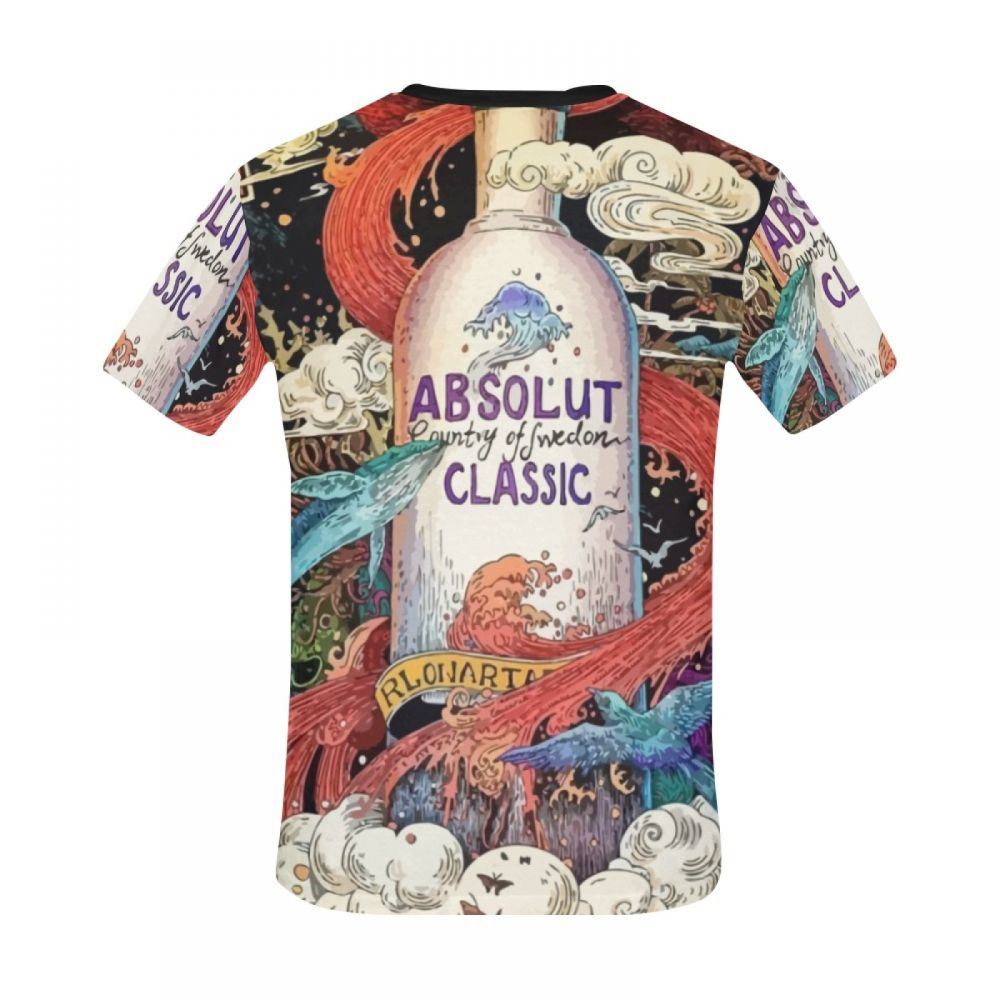 Tee-shirt Court Art Numérique Absolut Classique Hommes