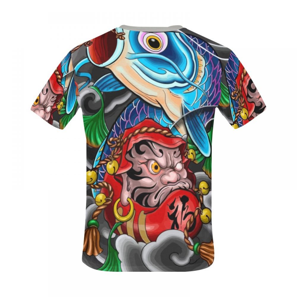 Tee-shirt Court Art Mythologie Japonaise Hommes