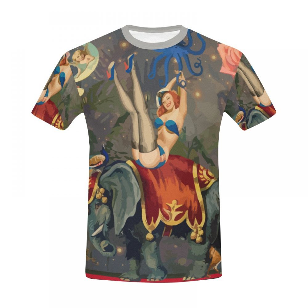 Tee-shirt Court Art Numérique Joie Monde Hommes