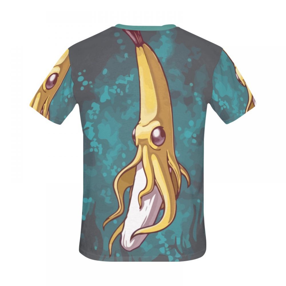 Tee-shirt Court Art De La Banane Le Monde Des Illustres Hommes