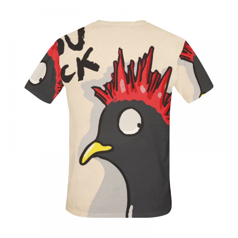 Tee-shirt Court Art You Rock Poulet Hommes