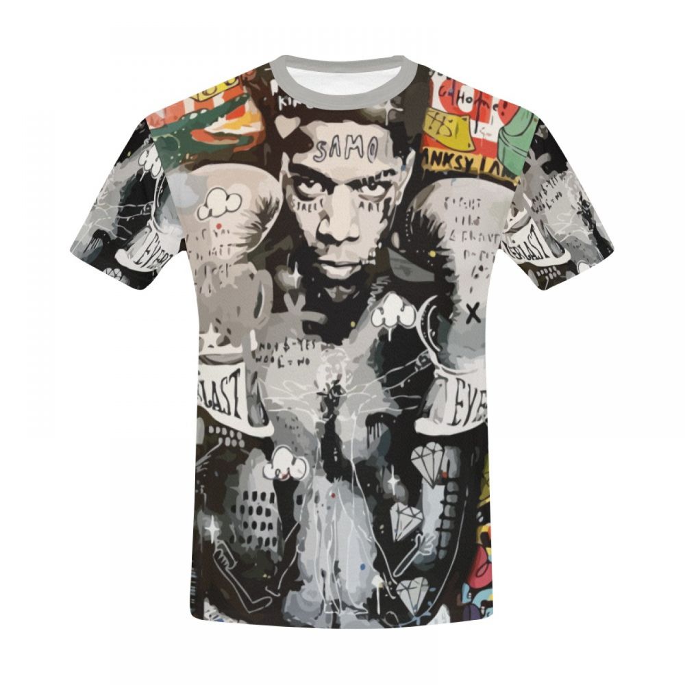 Tee-shirt Court Icône Art Boxe Hommes