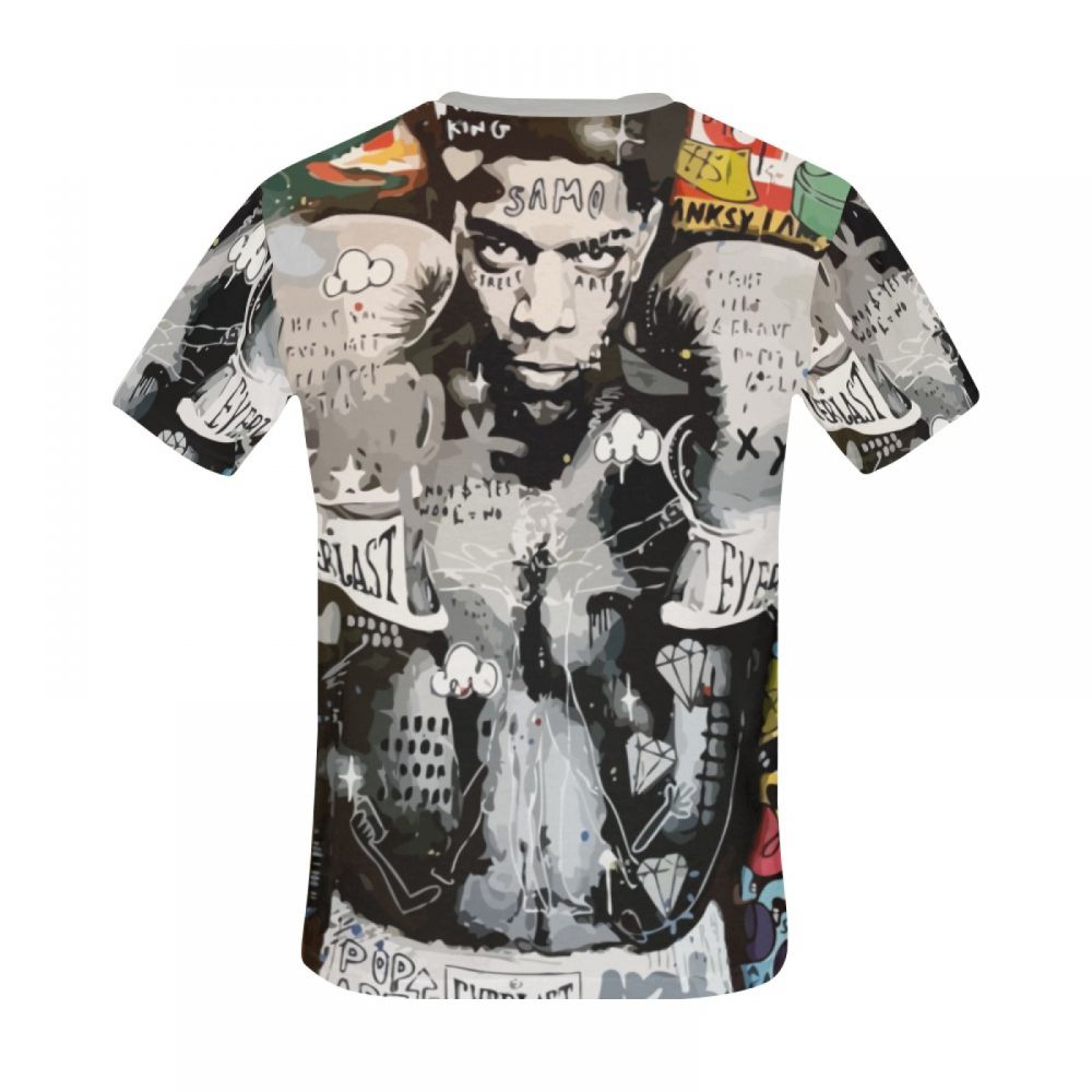 Tee-shirt Court Icône Art Boxe Hommes