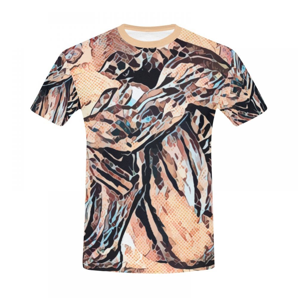 Tee-shirt Court Solitaire Numérique D'art Hommes