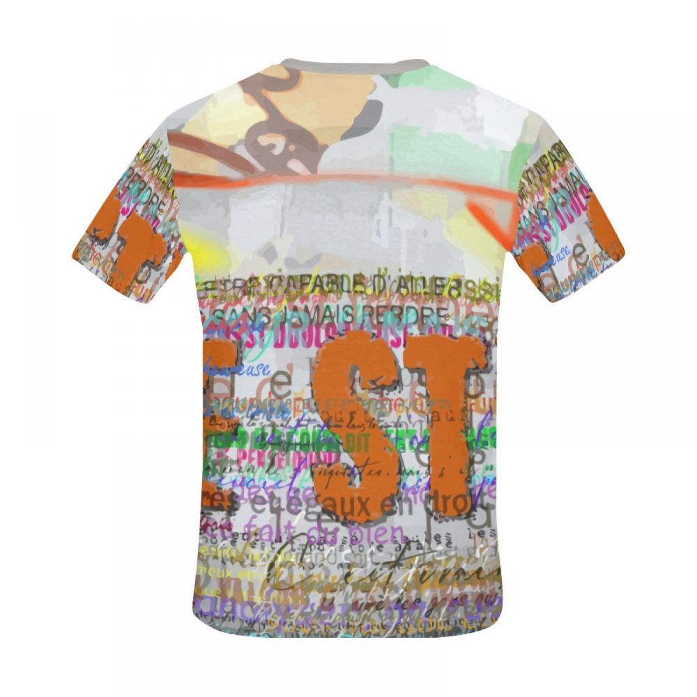 Tee-shirt Court Style De Vie De L'art Du Graffiti Hommes