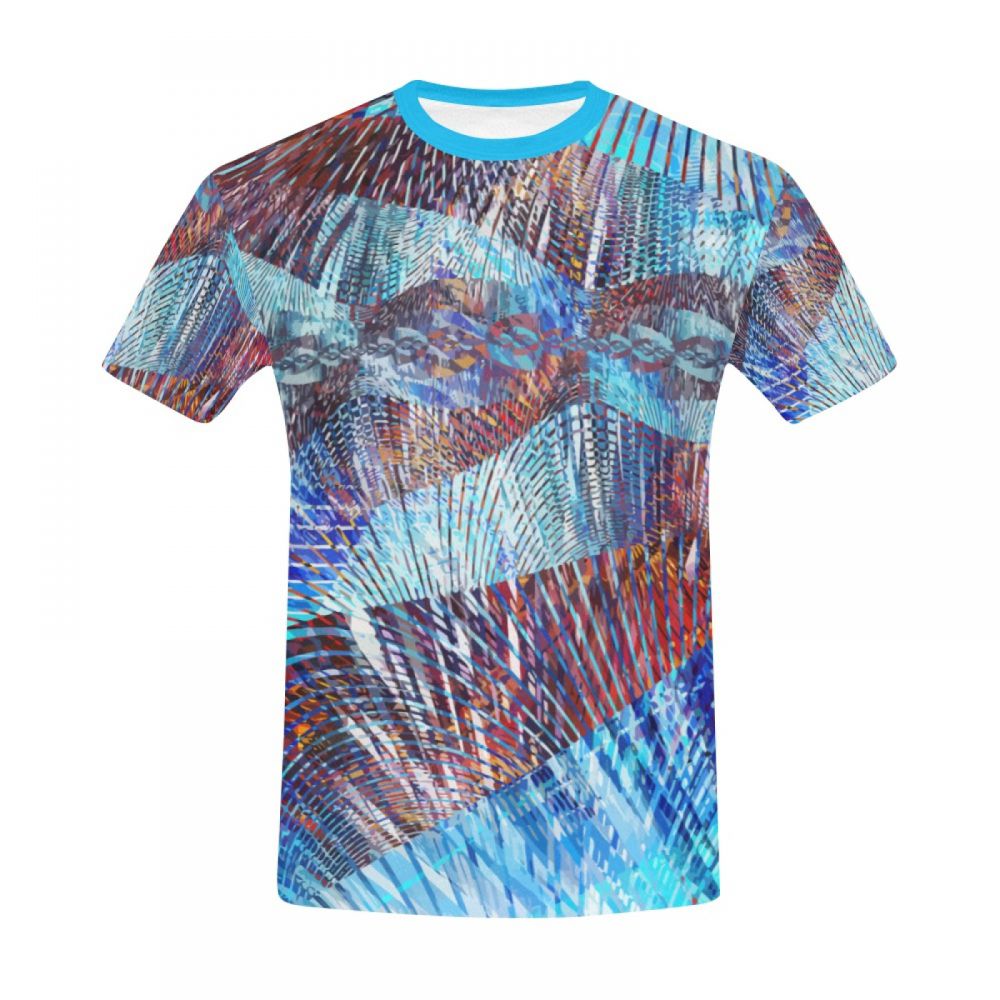 Tee-shirt Court Art Abstrait Ré Majeur Hommes