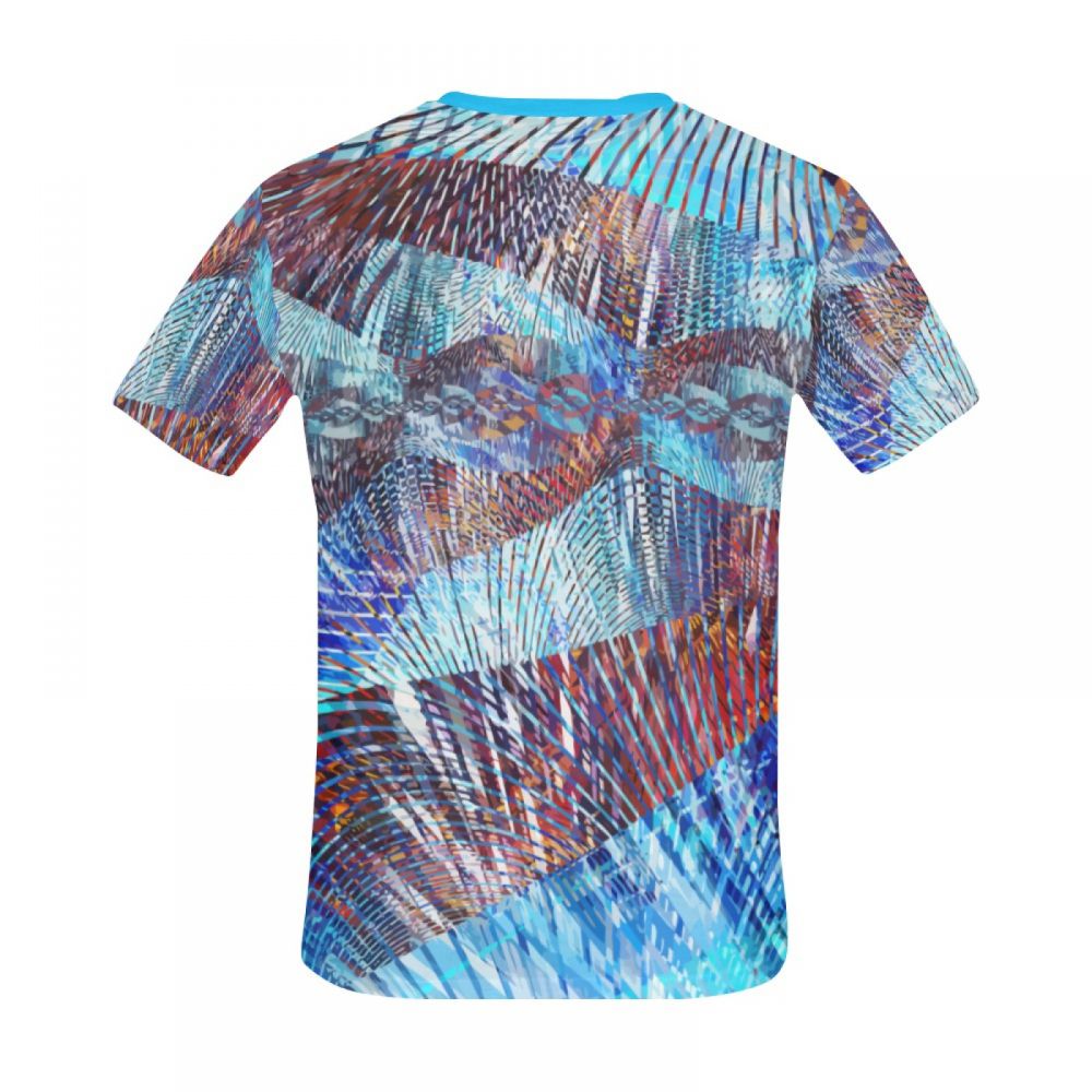 Tee-shirt Court Art Abstrait Ré Majeur Hommes