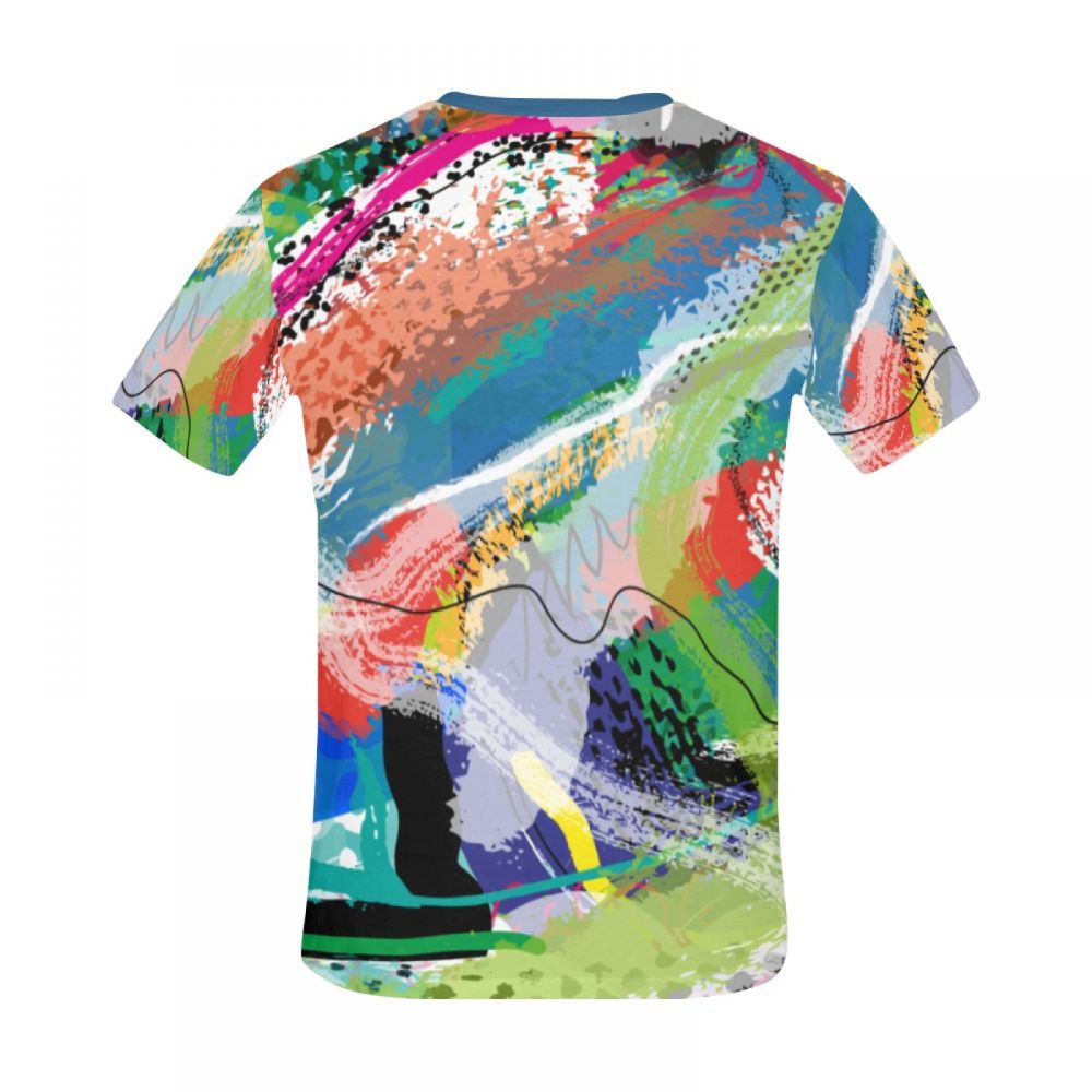 Tee-shirt Court Le Printemps De L'art Abstrait Arrive Hommes