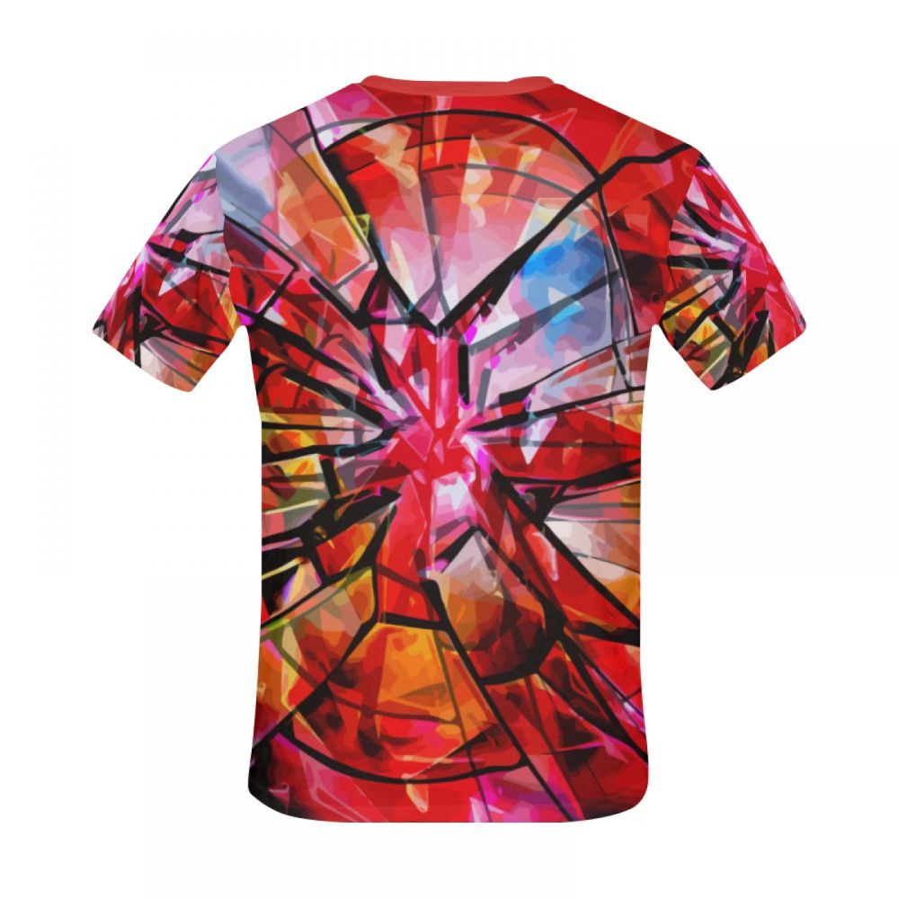 Tee-shirt Court Art Abstrait âme Brisée Hommes