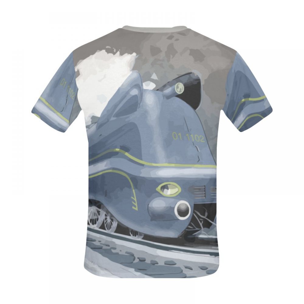 Tee-shirt Court Locomotive D'art Classique Hommes