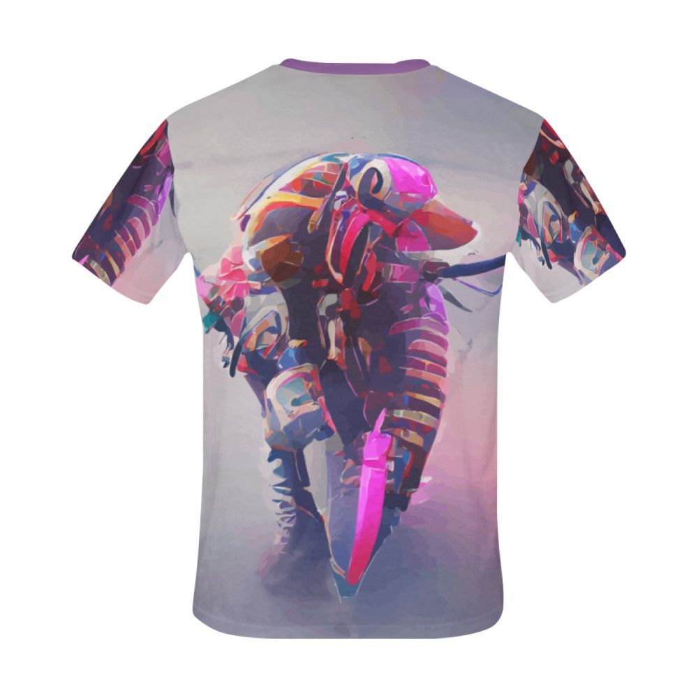 Tee-shirt Court Futur Art Conceptuel Robot Hommes