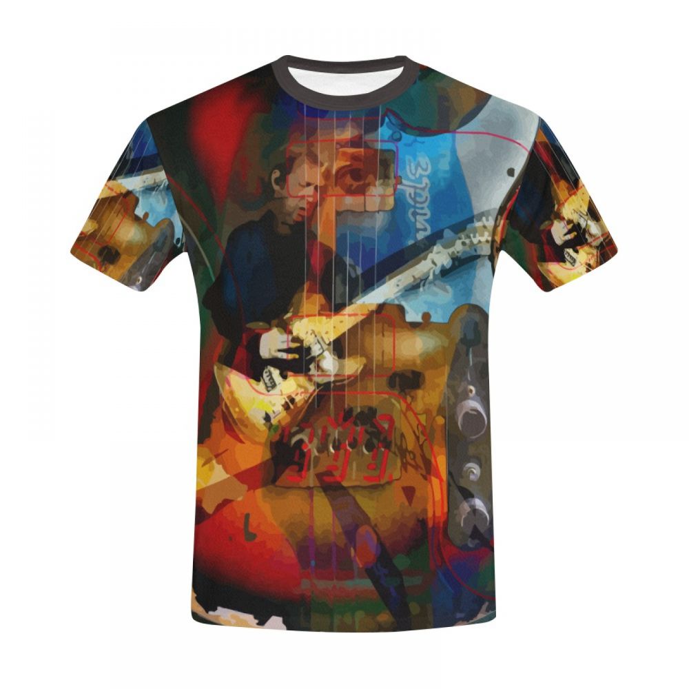 Tee-shirt Court Art Musicien Memorial Guitariste Hommes