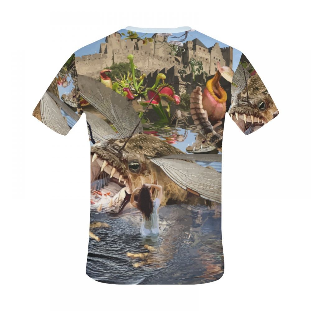 Tee-shirt Court Art Animalier Forêt Vierge Hommes