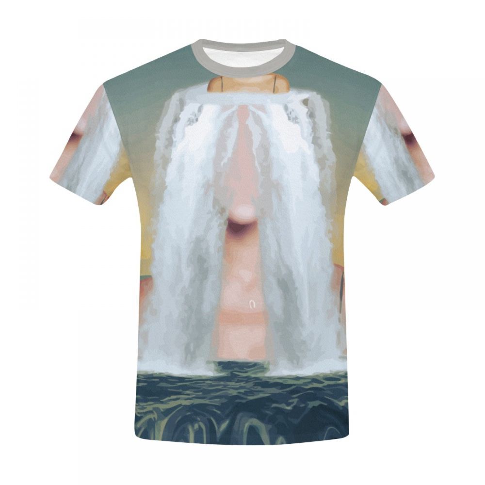 Tee-shirt Court Art Réalisme Renaissance Cri Hommes