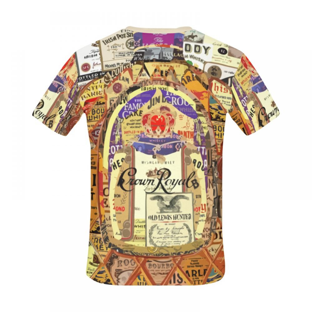 Tee-shirt Court Art Whisky Crown Royal Hommes