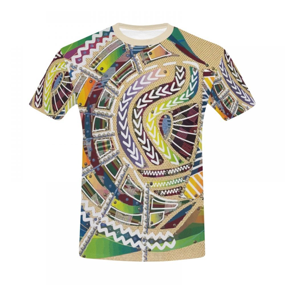 Tee-shirt Court Art Figuratif Culture Du Monde Hommes