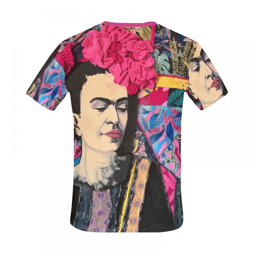 Tee-shirt Court Illustrations De Personnages Frida Kahlo Hommes