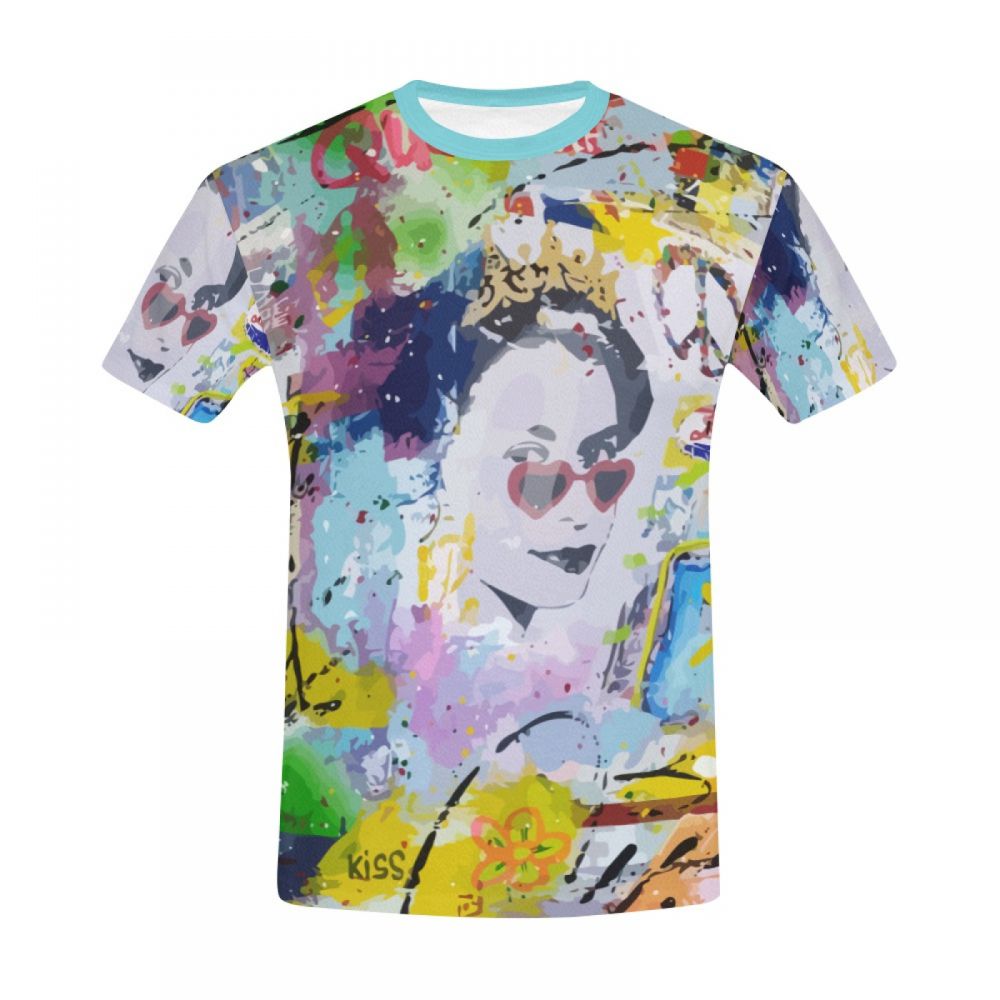 Tee-shirt Court Artistique Femme Reine Eli Iii Hommes