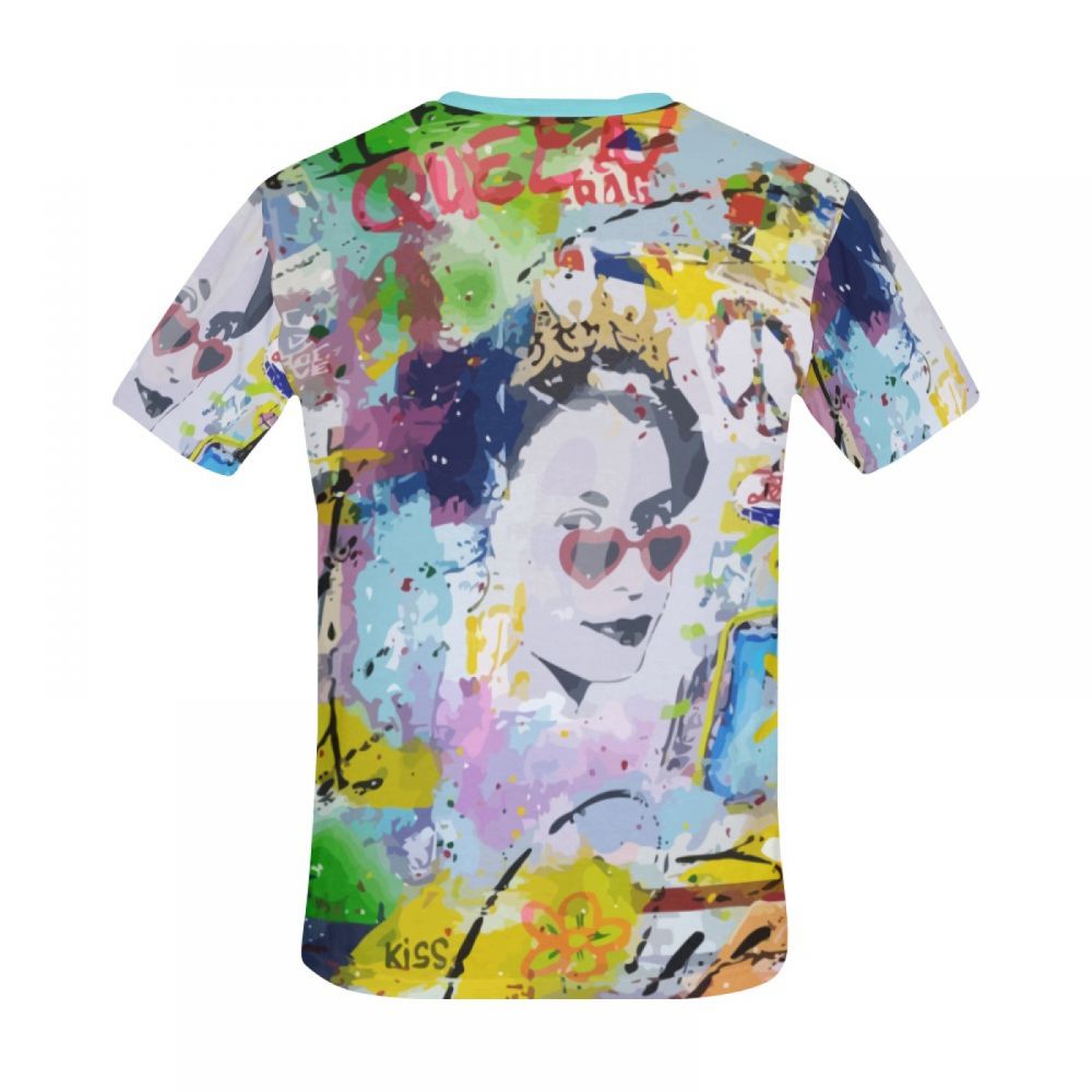 Tee-shirt Court Artistique Femme Reine Eli Iii Hommes