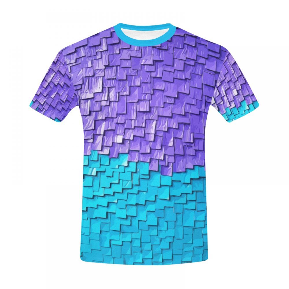 Tee-shirt Court Popsicle De Couleurs Minimalistes Hommes