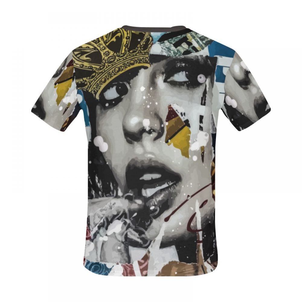 Tee-shirt Court Art Graffiti Glamour Reine Hommes