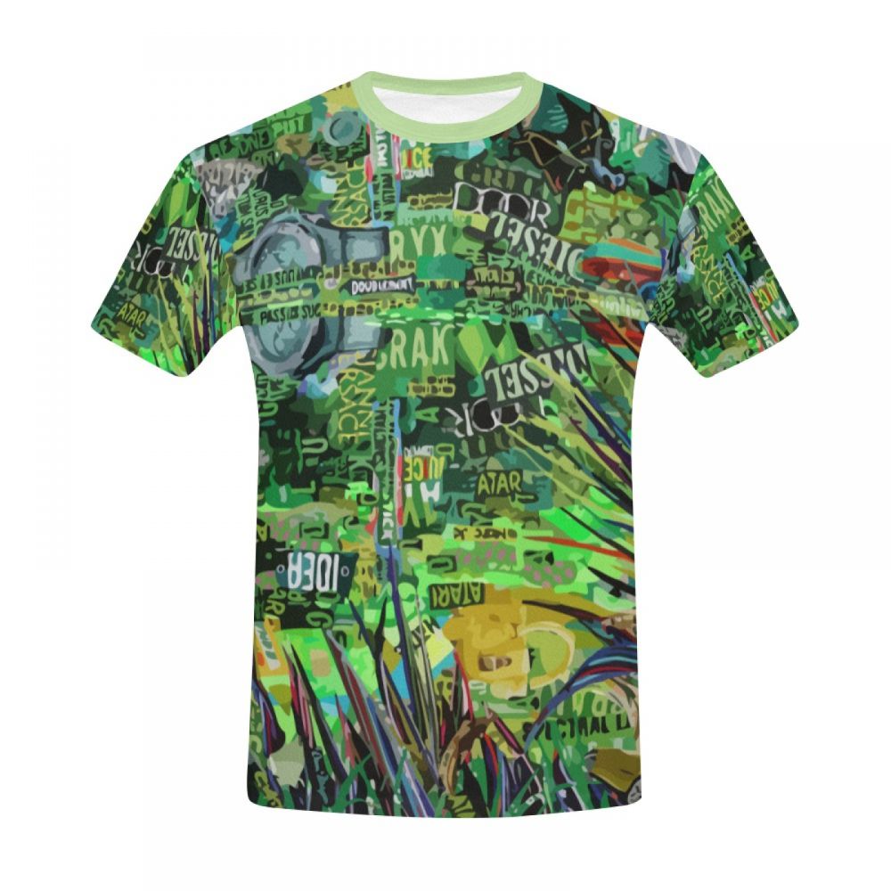 Tee-shirt Court Art Du Paysage Étang Enchanté Hommes