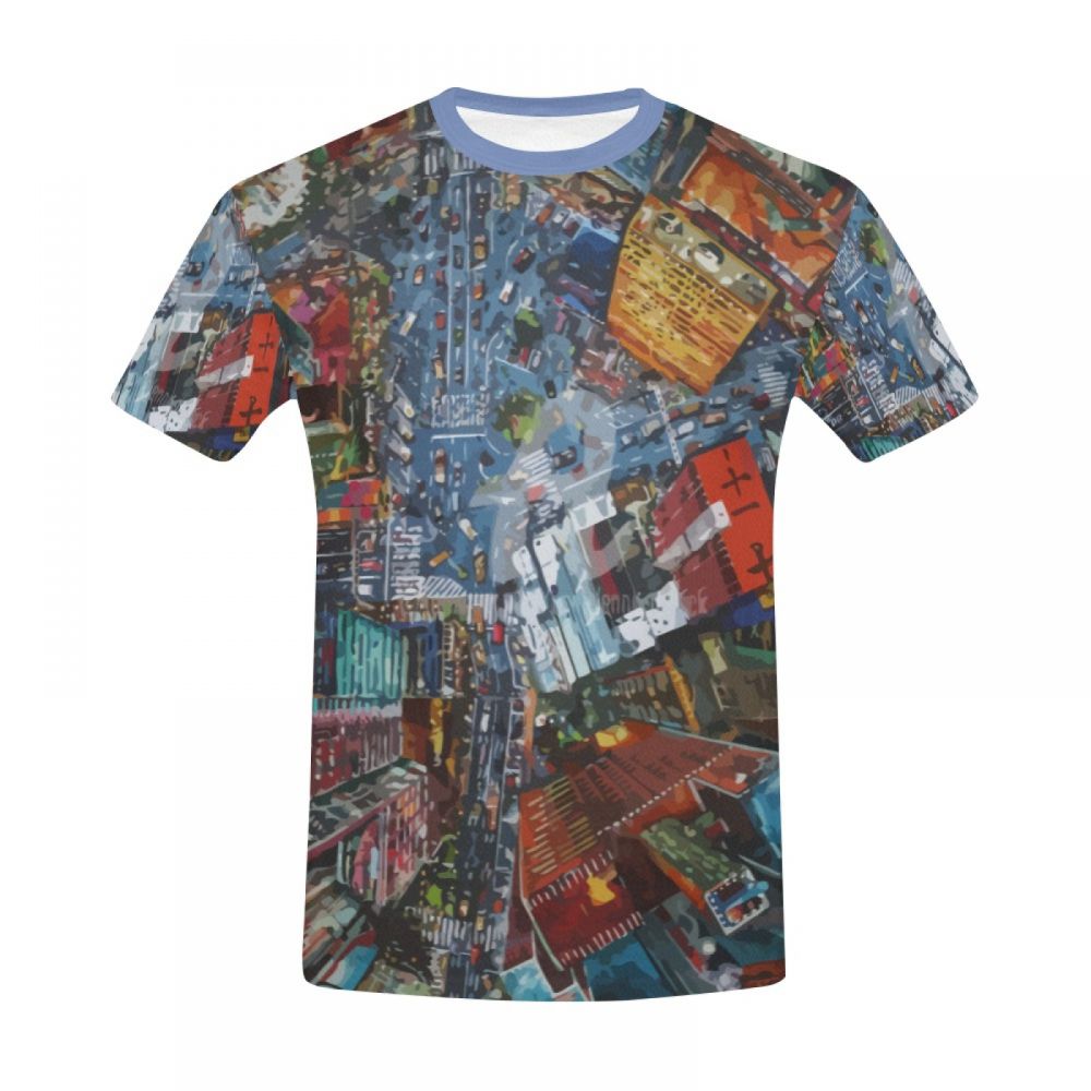 Tee-shirt Court Art Architectural Zone Urbaine Prospère Hommes