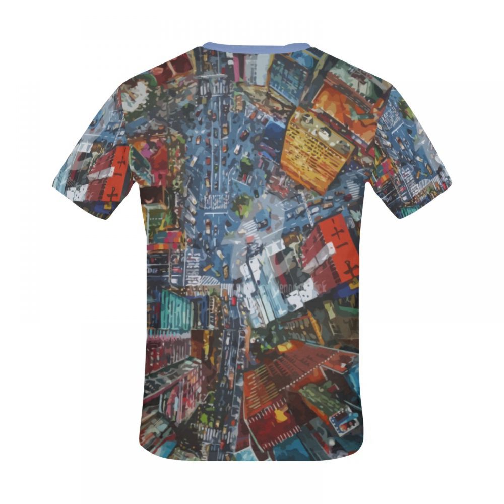 Tee-shirt Court Art Architectural Zone Urbaine Prospère Hommes