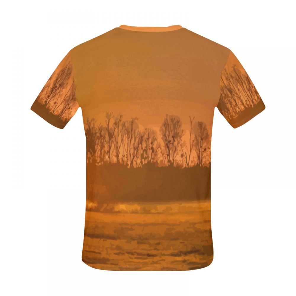 Tee-shirt Court Art Film Dune Forêt Hommes