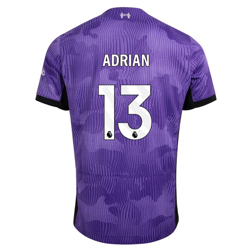 Enfant Football Maillot Adrian #13 Violet Troisieme 2023/24