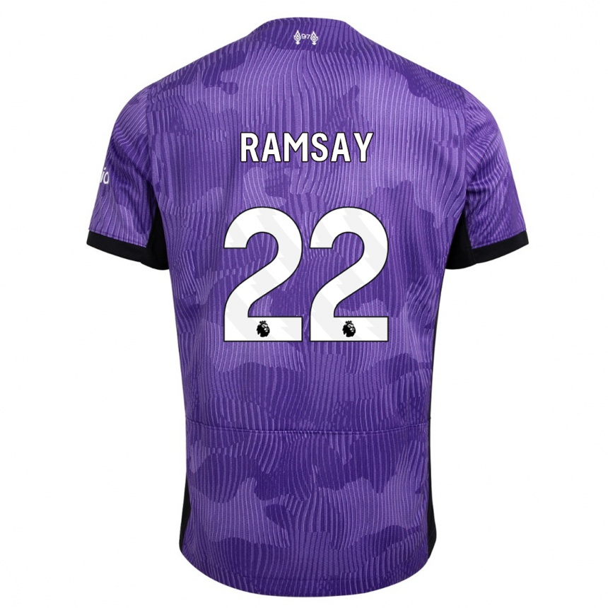 Enfant Football Maillot Calvin Ramsay #22 Violet Troisieme 2023/24