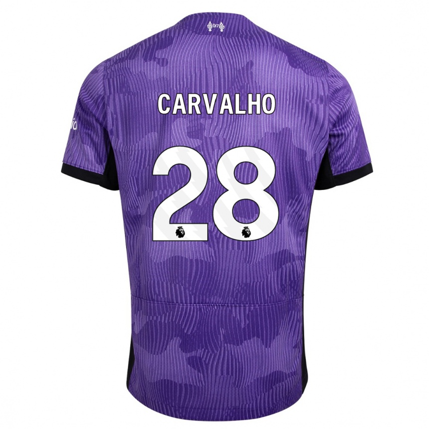 Enfant Football Maillot Fabio Carvalho #28 Violet Troisieme 2023/24