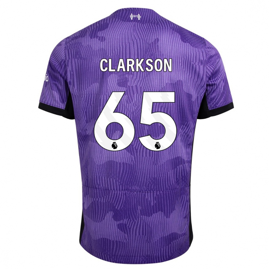 Enfant Football Maillot Leighton Clarkson #65 Violet Troisieme 2023/24