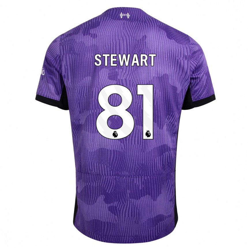 Enfant Football Maillot Layton Stewart #81 Violet Troisieme 2023/24