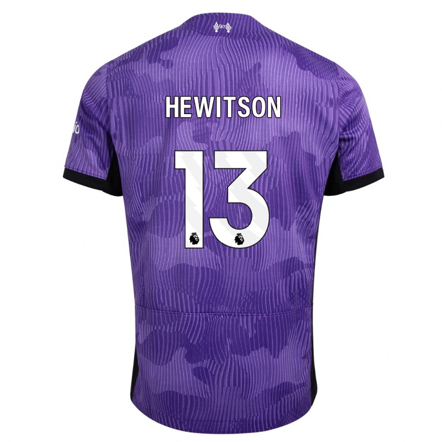 Enfant Football Maillot Luke Hewitson #13 Violet Troisieme 2023/24