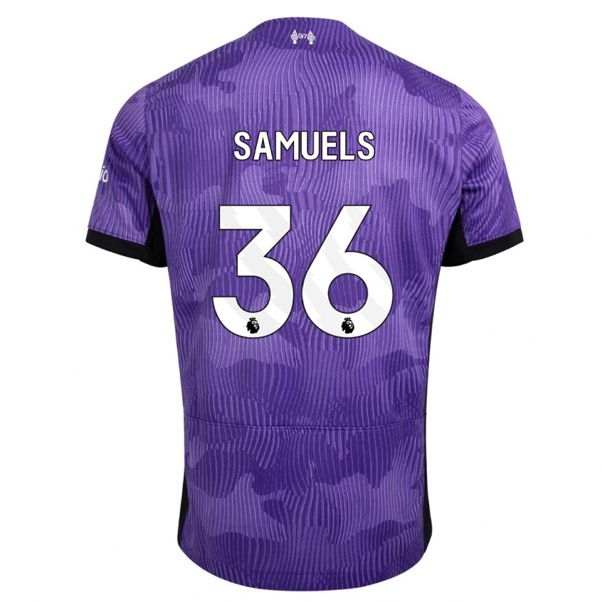 Enfant Football Maillot Kerron Samuels #36 Violet Troisieme 2023/24