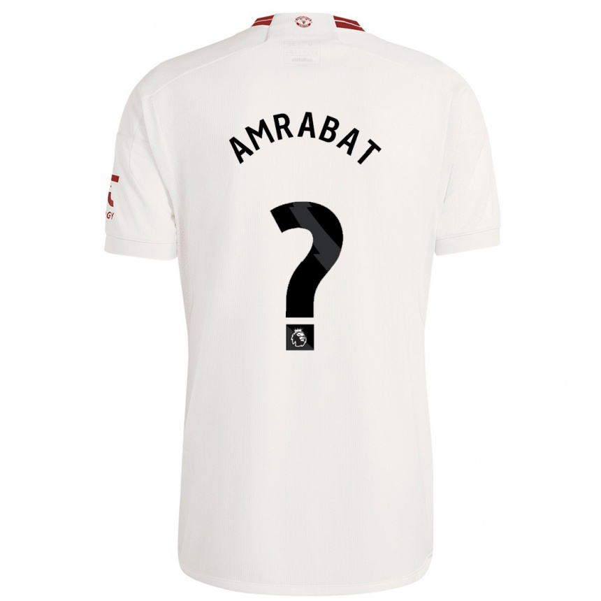 Enfant Football Maillot Sofyan Amrabat #0 Blanc Troisieme 2023/24