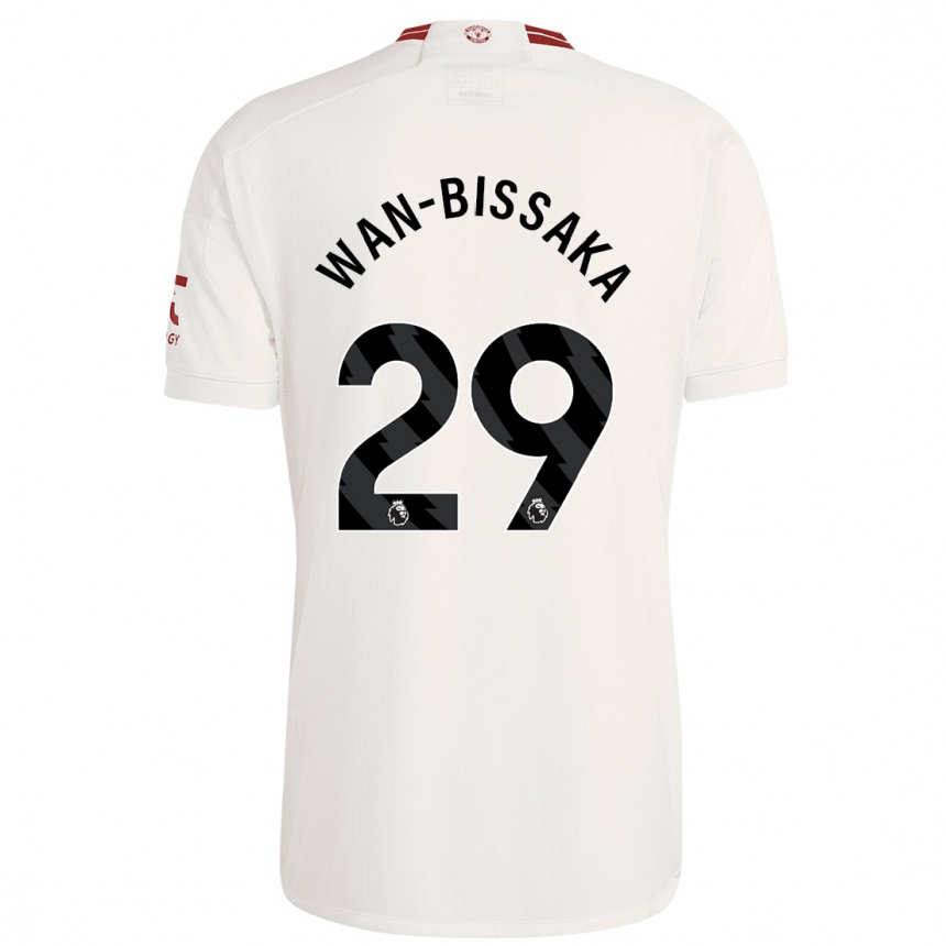 Enfant Football Maillot Aaron Wan-Bissaka #29 Blanc Troisieme 2023/24