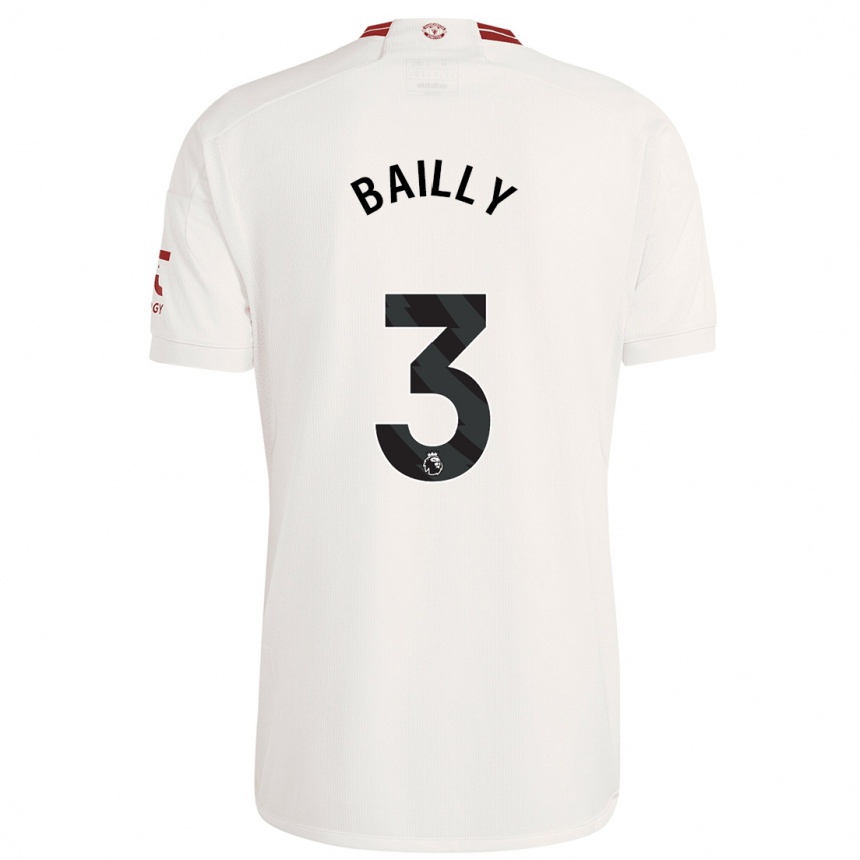 Enfant Football Maillot Eric Bailly #3 Blanc Troisieme 2023/24