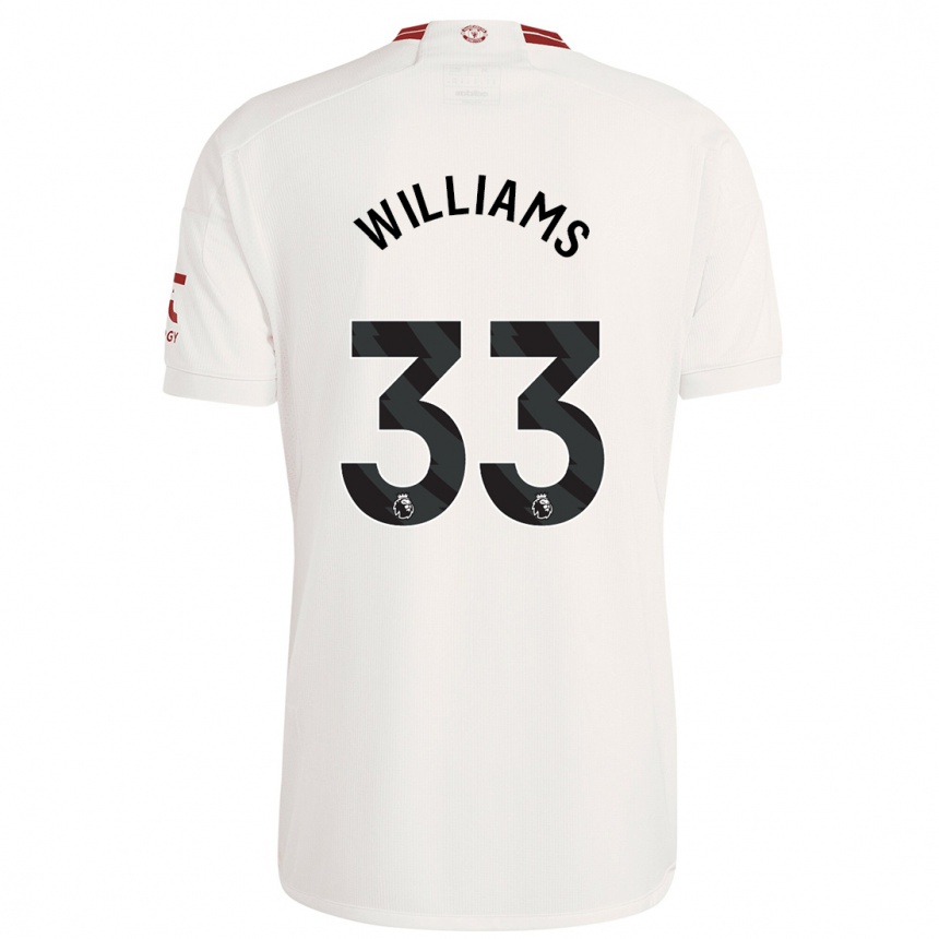 Enfant Football Maillot Brandon Williams #33 Blanc Troisieme 2023/24