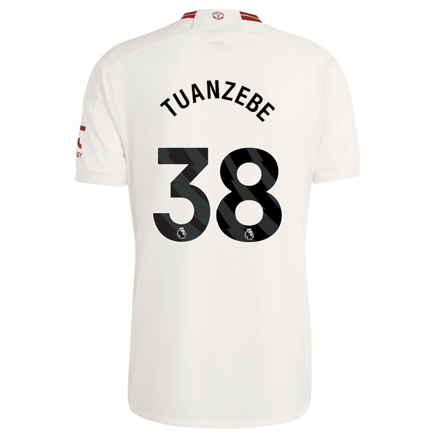 Enfant Football Maillot Axel Tuanzebe #38 Blanc Troisieme 2023/24