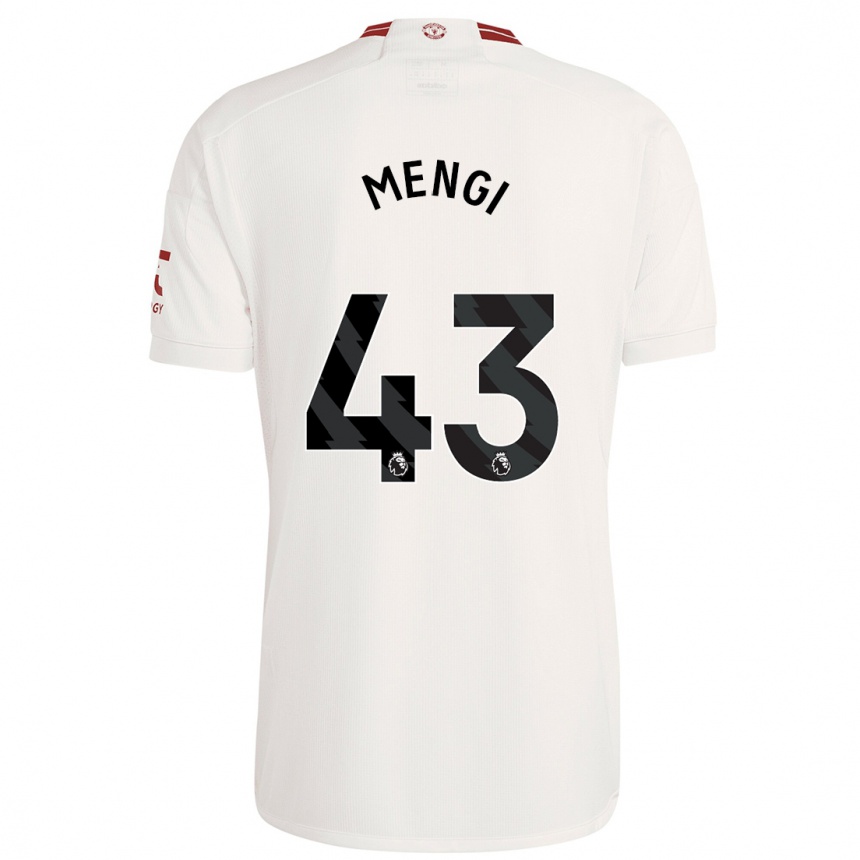 Enfant Football Maillot Teden Mengi #43 Blanc Troisieme 2023/24