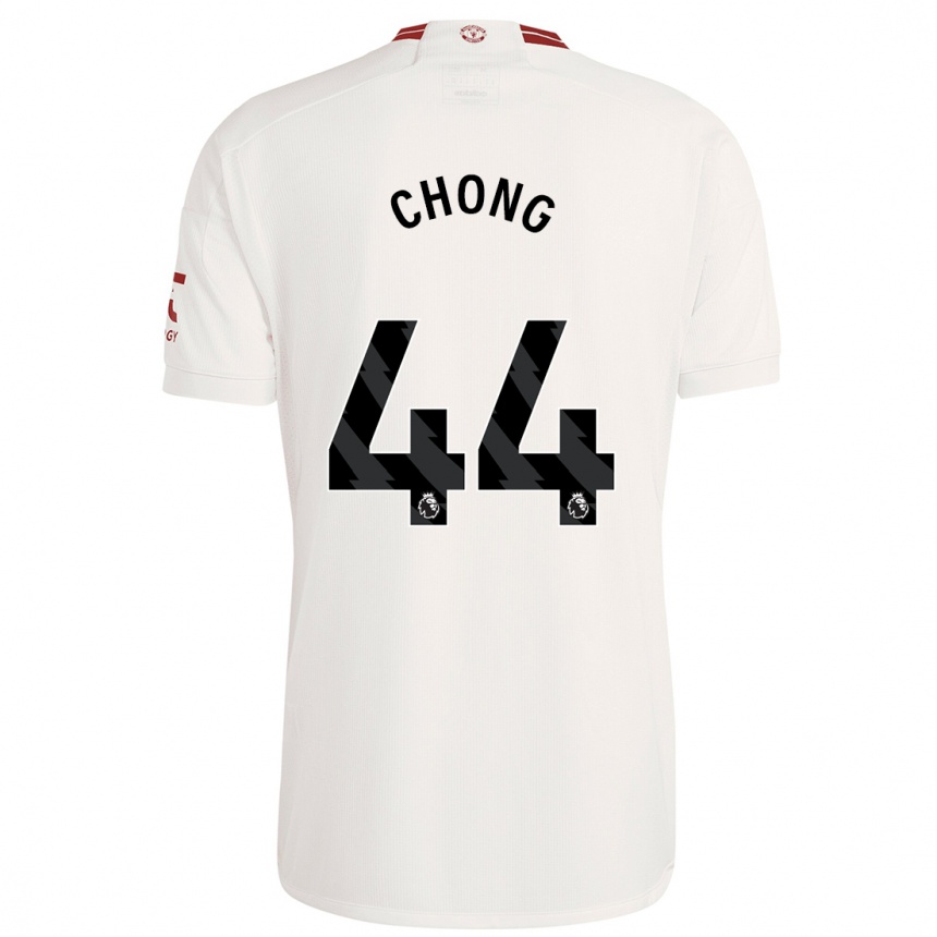 Enfant Football Maillot Tahith Chong #44 Blanc Troisieme 2023/24