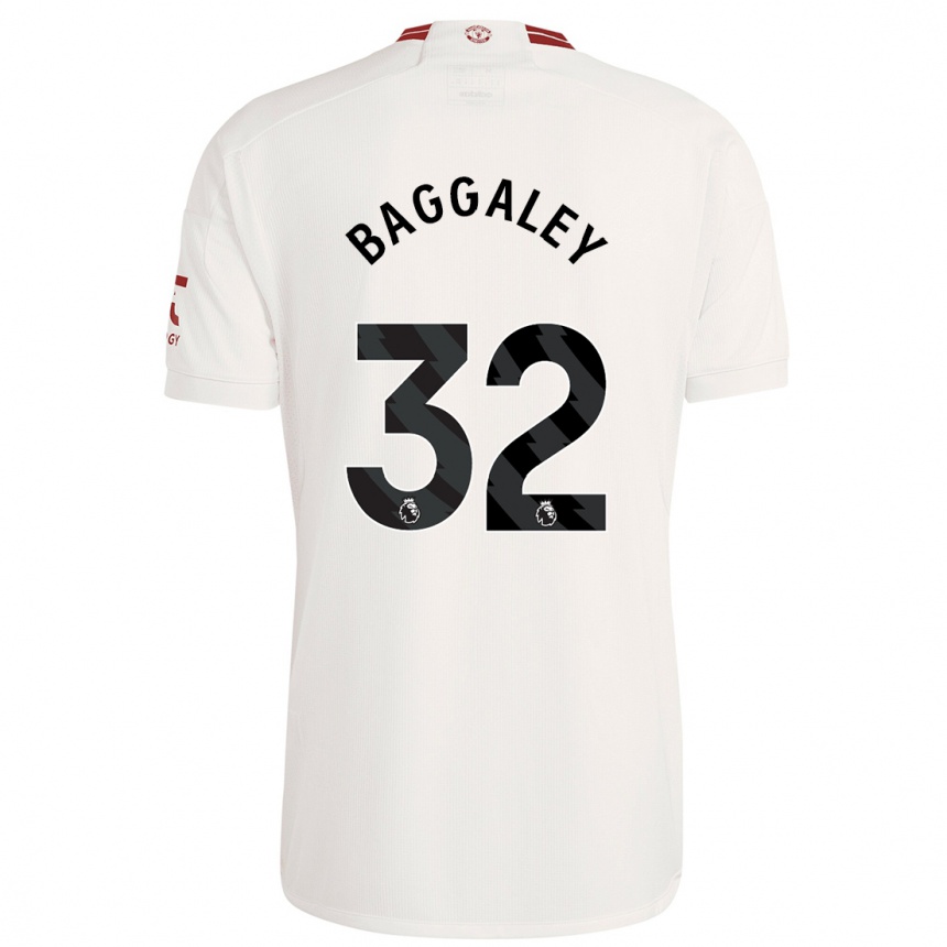 Enfant Football Maillot Sophie Baggaley #32 Blanc Troisieme 2023/24