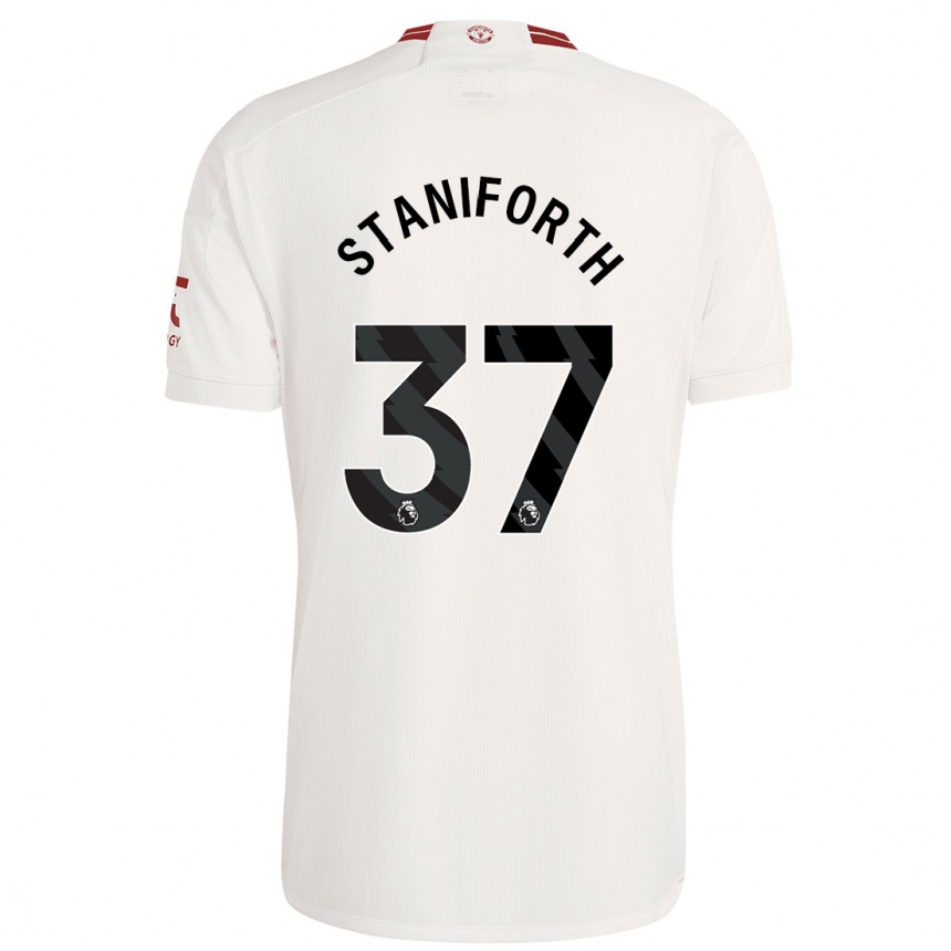 Enfant Football Maillot Lucy Staniforth #37 Blanc Troisieme 2023/24