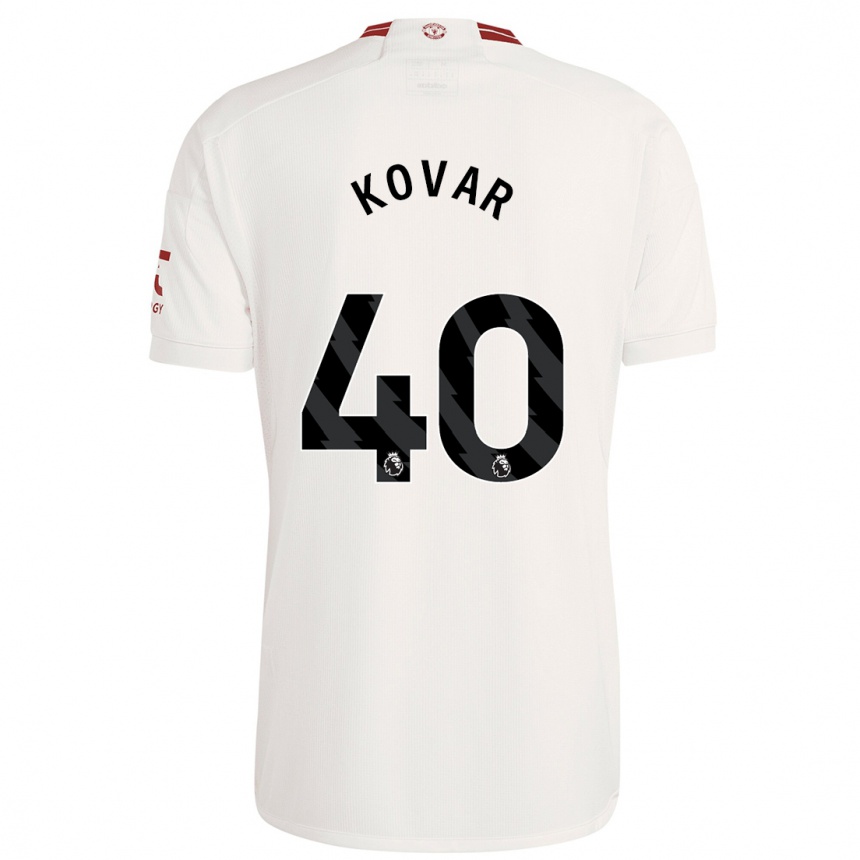 Enfant Football Maillot Matej Kovar #40 Blanc Troisieme 2023/24