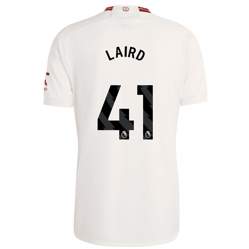 Enfant Football Maillot Ethan Laird #41 Blanc Troisieme 2023/24