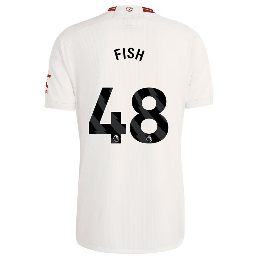 Enfant Football Maillot Will Fish #48 Blanc Troisieme 2023/24