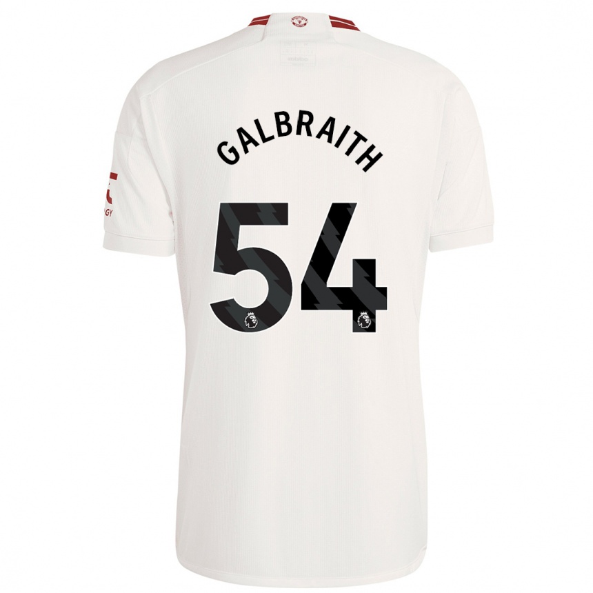 Enfant Football Maillot Ethan Galbraith #54 Blanc Troisieme 2023/24