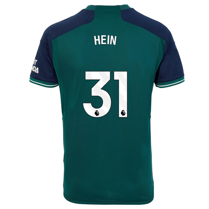 Enfant Football Maillot Karl Hein #31 Vert Troisieme 2023/24